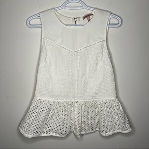 Juicy Couture Eyelet Peplum Top